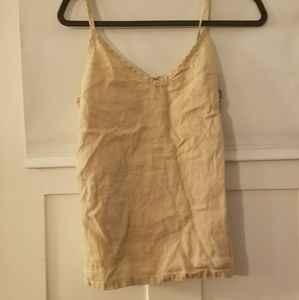 Sand Linen cami tank top